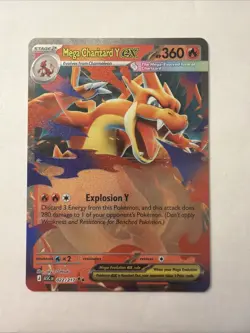 Pokemon Mega Charizard Y Ex Mega Evolutions- Ascended Heros 022/217 NM - Image 1