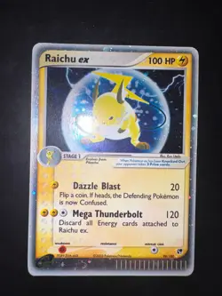 PSA 8 Pokemon TCG Raichu ex Holo Ultra Rare EX Sandstorm 98/100 #98 NearMint ENG - Image 1
