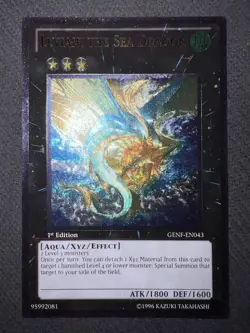 Yugioh Leviair the Sea Dragon 1st Edition Ultimate Rare GENF-EN043 LP/NM - Image 2