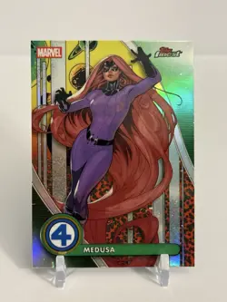 MEDUSA 2026 Topps Finest Fantastic Four 65th Anniversary Rare Base Refractor #96 - Image 1