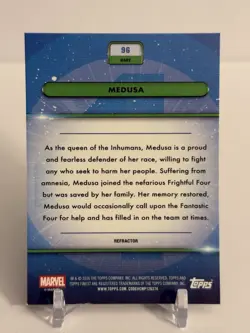 MEDUSA 2026 Topps Finest Fantastic Four 65th Anniversary Rare Base Refractor #96 - Image 4