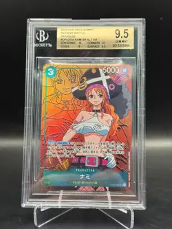 Nami OP02-036 SR Alt Art Decisive Battle 2022 One Piece Summit JPN BGS 9.5 - Image 1
