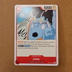 One Piece Jinbe (014) (OP01-014/284) OP01 Romance Dawn NM TCG CCG - Image 1