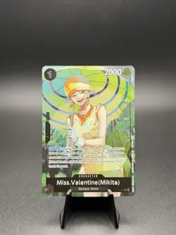 Miss.Valentine(Mikita) Rare (R) OP14-087 The Azure Sea's Seven Dash Pack IC - Image 1
