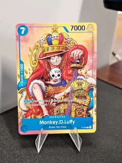 One Piece Monkey D. Luffy P-043 2nd Anniversary Stamped Promo Alternate Alt Art - Image 1