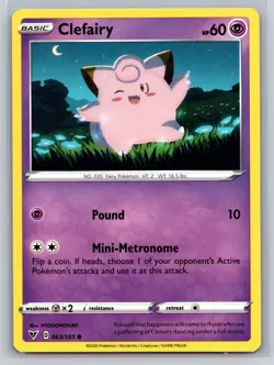 Clefairy 063/185 Vivid Voltage Common Pokemon TCG Psychic Type Basic Card - Image 1