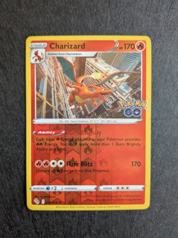 Charizard 010/078 Reverse Holo Pokemon GO 2022 Pokemon Card NM - Image 1