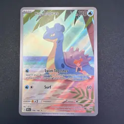 Pokemon TCG Destined Rivals Misty's Lapras Full Art Holo Card 194/182 - Image 1