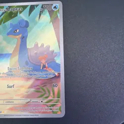 Pokemon TCG Destined Rivals Misty's Lapras Full Art Holo Card 194/182 - Image 4