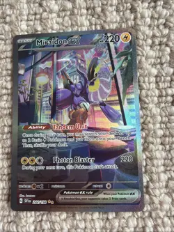 Pokemon TCG Miraidon EX Scarlet & Violet Base Set Holo Ultra Rare Art Card - Image 1