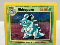 Nidoqueen 07/64 Jungle Set Holo Rare WOTC Pokemon Card - Heavily Played - Image 3
