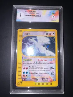 2002 Pokemon Aquapolis LUGIA Crystal Holo #149 / #147 Card Eng - Image 1