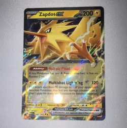 Pokemon Zapdos ex 145/165 Scarlet & Violet 151 Double Rare Holo Card 200 HP - Image 1