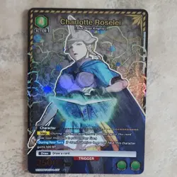 Bandai Charlotte Roselei Action Card Blue Rose Knights Holo Trigger 3500+ BP - Image 1