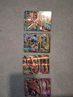 Pokemon XY Mega EX Full Art Lot, Gengar, Lucario, Scizor, Houndoom English Cards - Image 1