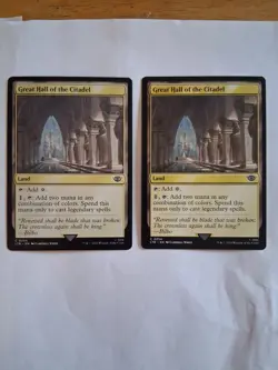 MTG LOTR Great Hall of the Citadel x2 LTR Land Card Lot NM Lord of the Rings - Image 1