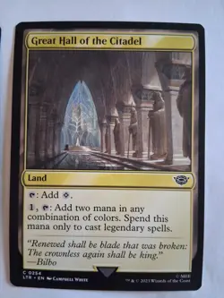 MTG LOTR Great Hall of the Citadel x2 LTR Land Card Lot NM Lord of the Rings - Image 3