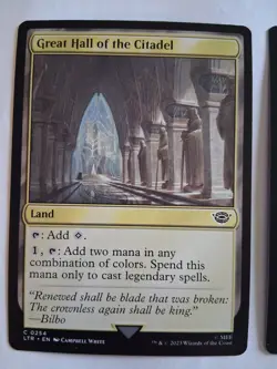 MTG LOTR Great Hall of the Citadel x2 LTR Land Card Lot NM Lord of the Rings - Image 4