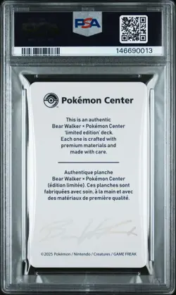 2025 POKEMON CENTER X BEAR WALKER COLLECTION CARDS ESPEON 73/930 PSA 9 - Image 2