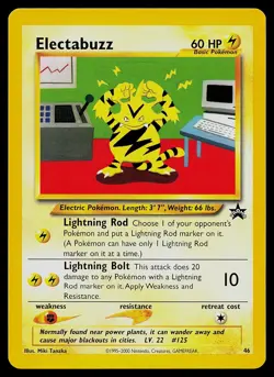 Pokemon Card - Electabuzz WoTC Black Star Promo 46 - Image 1