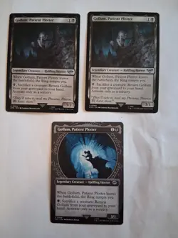 MTG Gollum, Patient Plotter x3 LOTR LTR (1 Showcase) Playset Lot NM Magic Cards - Image 1