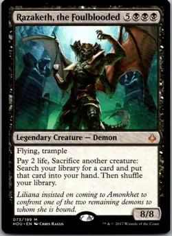 Razaketh, the Foulblooded 73 Mythic Hour of Devastation Magic: The Gathering NM - Image 1