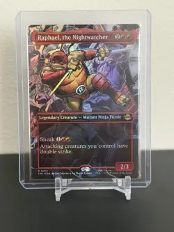 Magic The Gathering MTG - Raphael, the Nightwatcher (Borderless) Foil - TMNT - Image 1
