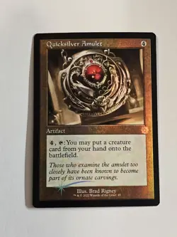 Quicksilver Amulet Foil Schematic Retro #45 Brothers' War Magic the Gathering - Image 4