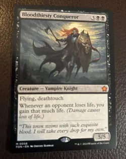 Magic The Gathering Bloodthirsty Conqueror Foundations MTG - Image 1
