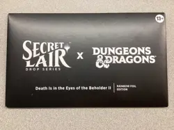 MTG Secret Lair x D&D Death Is in the Eyes of the Beholder II Foil -New/Sealed - Image 1