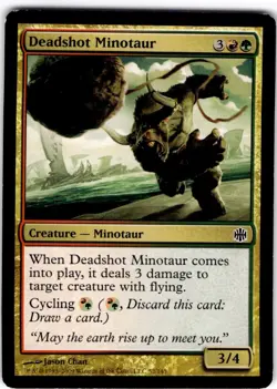 MTG Deadshot Minotaur Alara Reborn Common #52 - Image 1