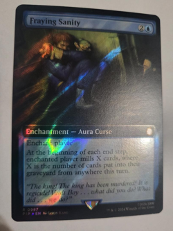 MTG FRAYING SANITY FOIL SURGE ART 987 EX-MINT FREE SHIP!!! - Image 1