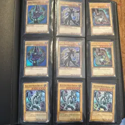 Yu-Gi-Oh Joblot Collection Binder Holos Rare Card Pages Blue Eyes, Dark Magician - Image 1