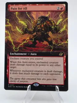 MTG Edge of Eternities Pain for All -Extended Art- Regular #0337 NM - Image 1