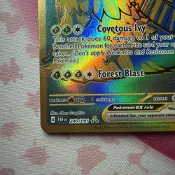 Wo-Chien ex Full Art Gold HR 240/091 Pokemon TCG Paldean Fates Gold Hyper Rare - Image 4