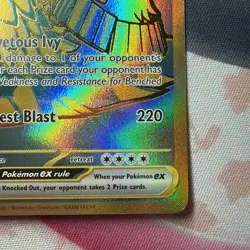 Wo-Chien ex Full Art Gold HR 240/091 Pokemon TCG Paldean Fates Gold Hyper Rare - Image 5