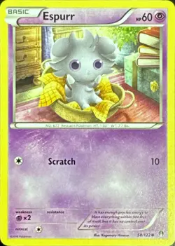 Espurr 58/122 Common BREAKpoint Pokemon Lightly Played - Image 1