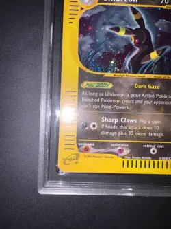 2003 Pokemon Umbreon Skyridge Holo Rare #H30/H32 Eng - Image 4