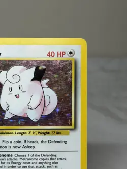 Pokemon TCG Clefairy 5/102 Base Set Unlimited Holo Rare - Image 3