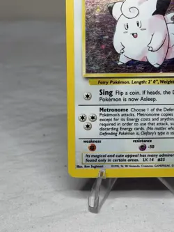 Pokemon TCG Clefairy 5/102 Base Set Unlimited Holo Rare - Image 5