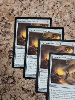 MTG 4x Pyromancer's Gauntlet Artifact Playset Near Mint Unplayed X4 - Image 4