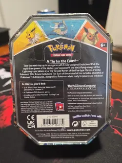 ERROR Pokemon Eevee TCG Evolutions Tin Jolteon V 820650809057 - Image 2