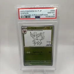2023 Pokemon Japanese Yu Nagapa X Leafeon 068/SV-P GEM MINT PSA 10 - Image 1