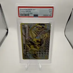 2016 POKEMON XY FATES COLLIDE #79 LUGIA BREAK PSA 5 - Image 1
