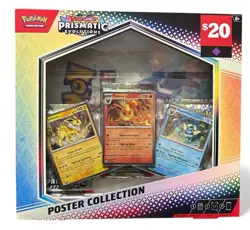 Pokemon Prismatic Evolutions Poster Collection Sealed UMBREONU SYLVEONU LEAFEONU - Image 1