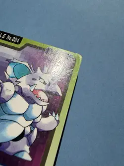 1997 POKEMON JAPANESE BANDAI CARDDASS FILE NO.034 NIDOKING - Image 2