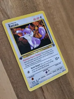 Rattata 1st Edition - NEAR MINT - Team Rocket 66/82 - Pokemon TCG WOTC 2000 - Image 3