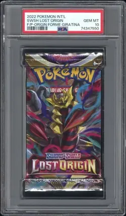 Lost Origin PSA 10 Giratina Booster Pack POP 29 SWSH Pokemon 2022 - Image 1