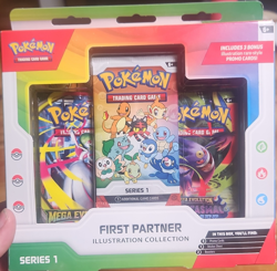 Pokemon TCG First Partner Illustration Collection Series 1 Promo Booster Box - Image 1