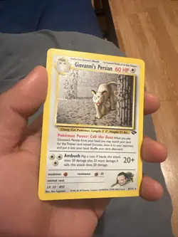 Giovanni's Persian 8/132 Pokemon TCG Gym Challenge Unlimited Holo NM WOTC - Image 2